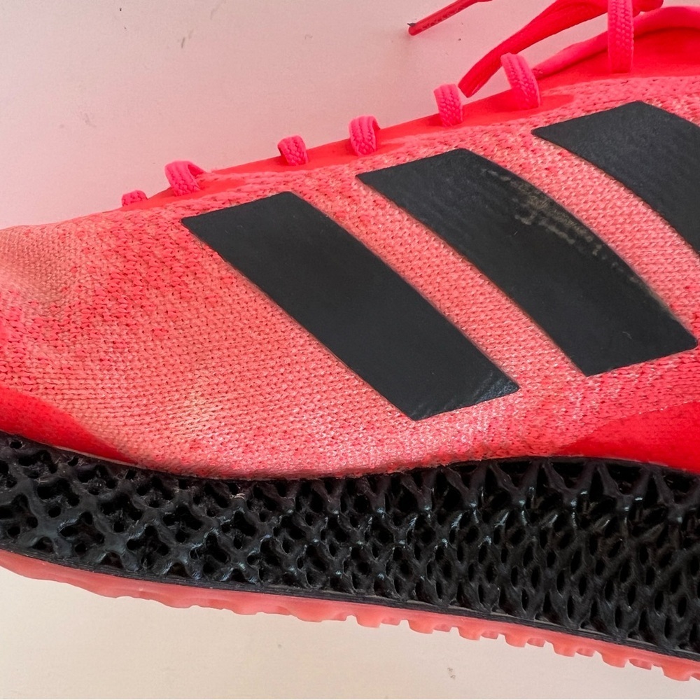 Adidas Men's 4D RUN 1.0 Lightweight Running Sneakers in ‘SIGNAL PINK’, size 11.5 - Picture 8 of 14